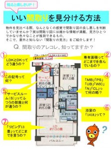 いい間取りを見分ける方法　マンション